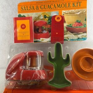 Desert Pepper Trading Co Salsa & Guacamole Kit Red Green New Open Box 240ml Mini